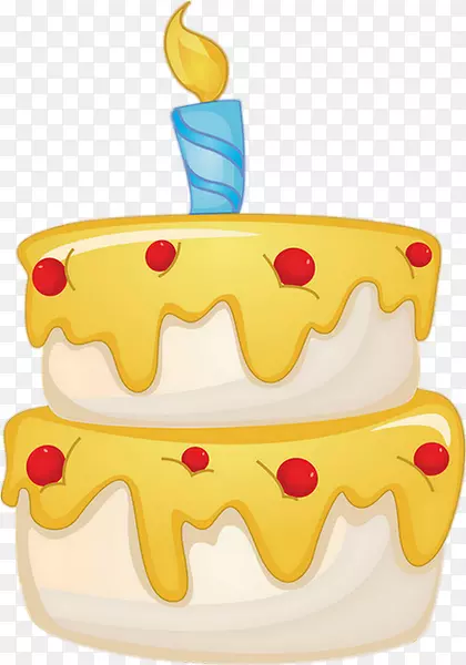 生日蛋糕水果蛋糕纸杯蛋糕剪贴画