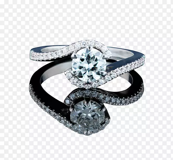 珠宝首饰银钻石戒指