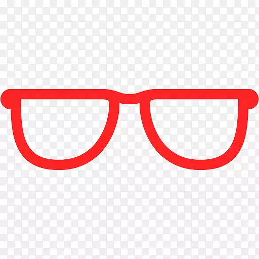 太阳镜电脑图标红色护目镜眼镜