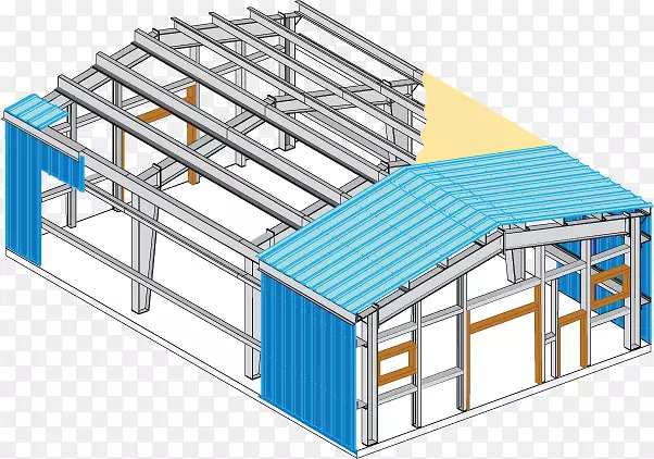 钢结构建筑工程预工程建筑金属屋面建筑