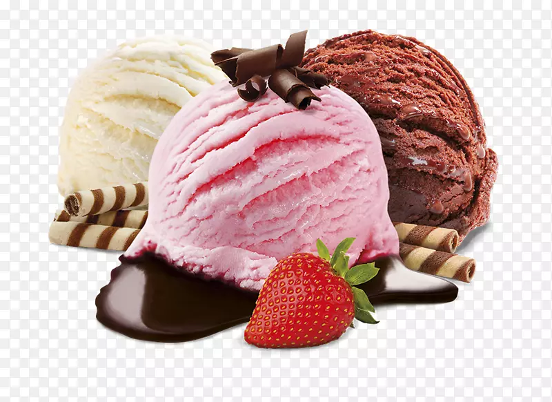 冰巧克力冰淇淋圣代那不勒斯冰淇淋-冰淇淋