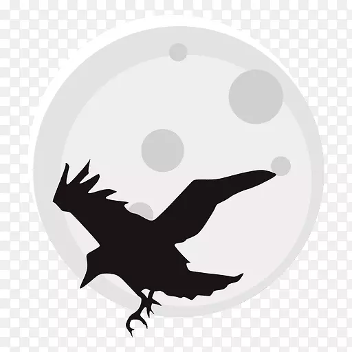 乌鸦剪辑艺术-月亮之夜