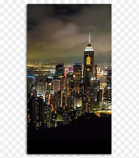 桌面壁纸纽约香港深港之夜城