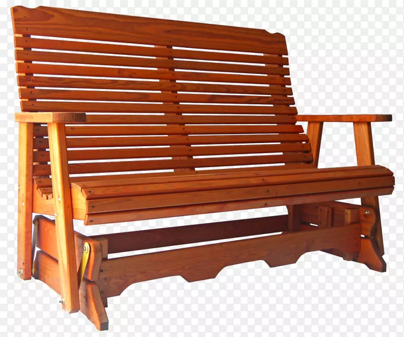木材染色长椅-户外椅