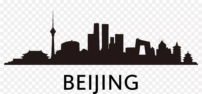 北京标志建筑轮廓-北京