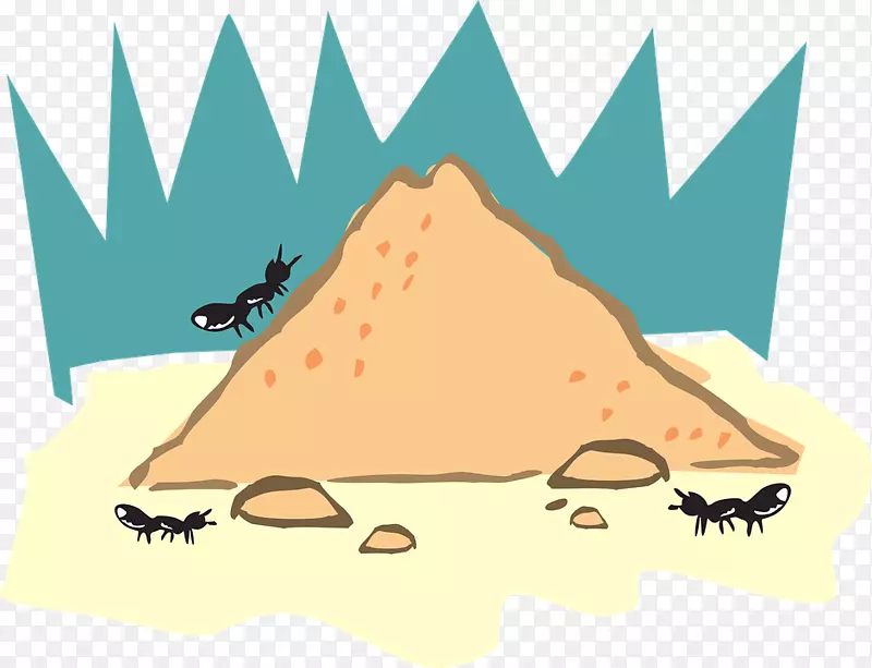 蚁群昆虫画夹艺术-昆虫