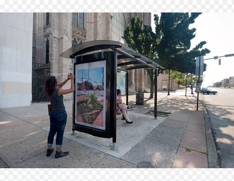 艺术奖艺术家的组合广告-公共汽车避风塘