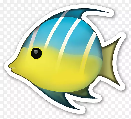 热带鱼贴纸-鱼印