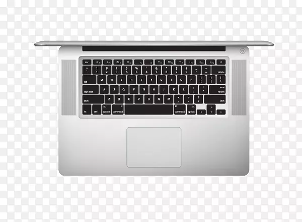 MacBookpro笔记本电脑空中笔记本电脑顶部视图