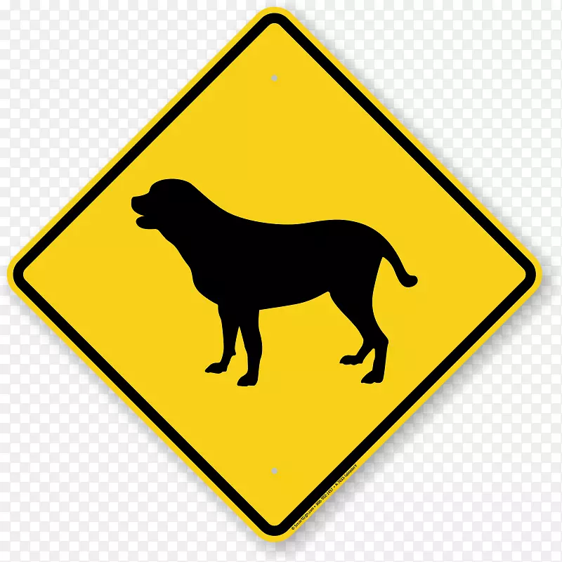 澳洲的交通标志道路标志袋鼠警告标志剪贴画黄色实验室