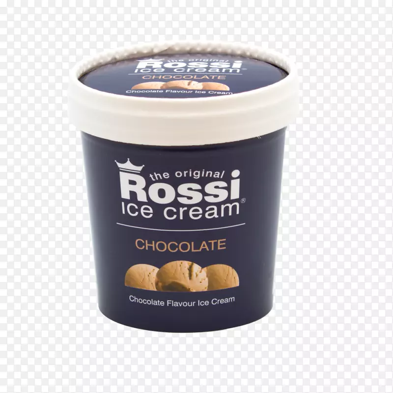 罗西冰淇淋覆盆子波纹冷冻酸奶巧克力冰
