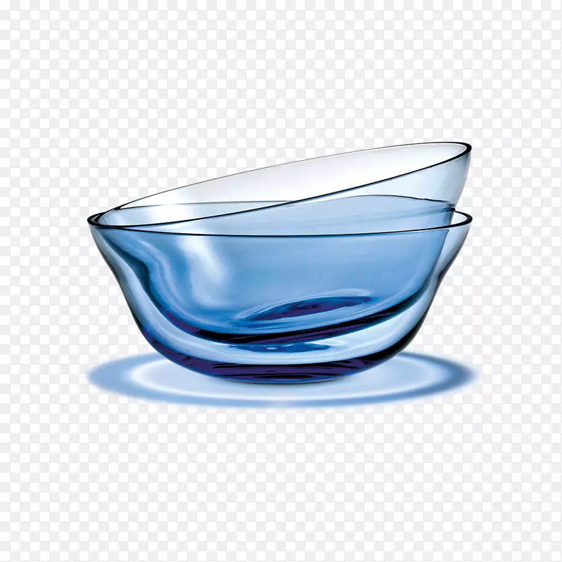 玻璃碗蓝色茶杯-甜点