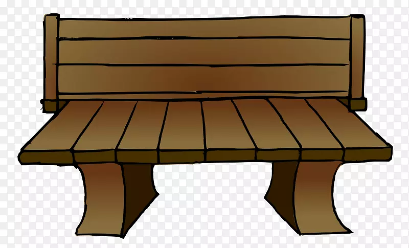 长凳剪贴画.木长凳