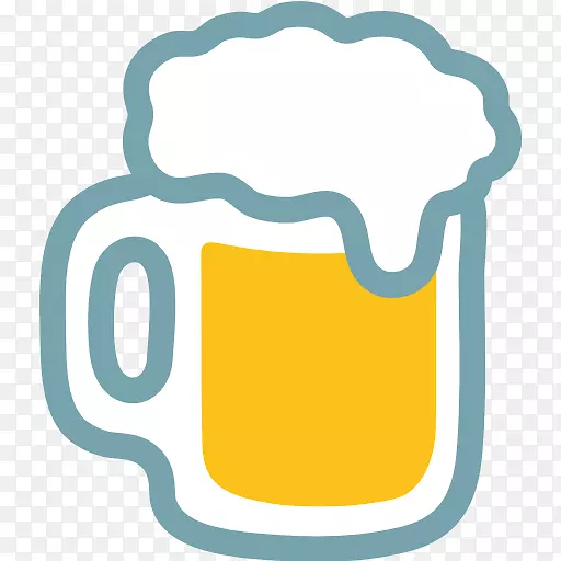 啤酒鸡尾酒表情符号蒸馏饮料啤酒杯-表情啤酒