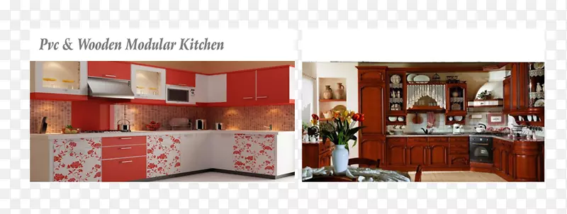 橱窗架室内设计服务Coimbatore-模块化厨房