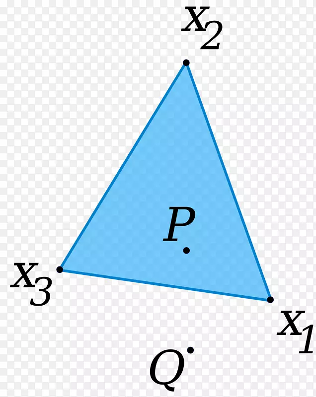 三角形凸集点线-三角形