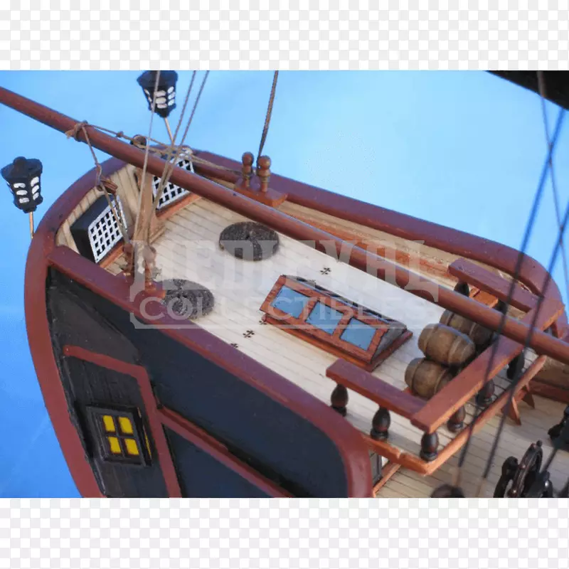 打哈欠船模型海盗游艇-加勒比海盗船