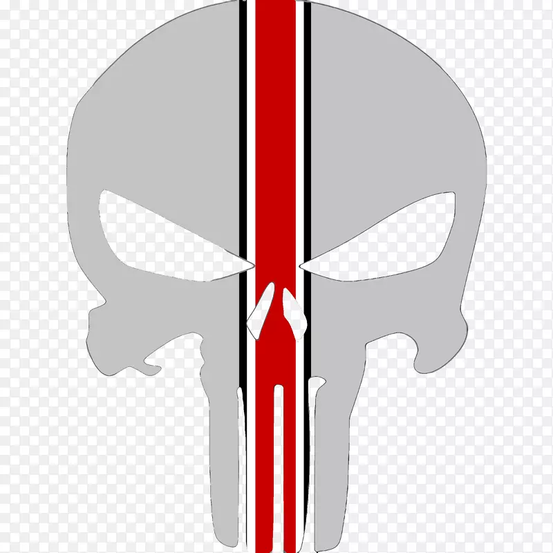 惩罚器标志-人类头骨象征-设计