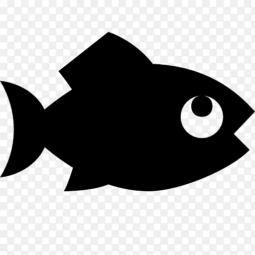 电脑图标钓鱼夹艺术-鱼黑白