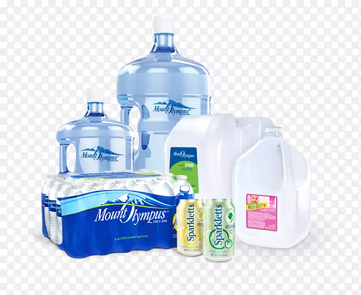 瓶装水蒸馏水饮用水奥林巴斯山