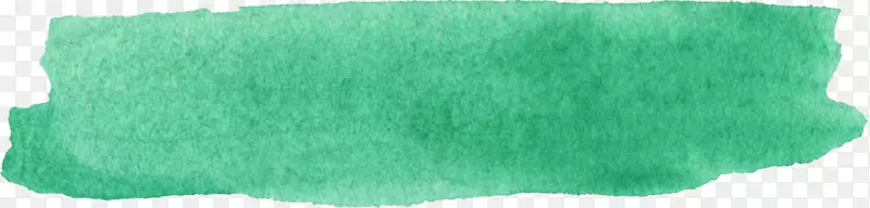 绿色绿松石羊毛手绘横幅