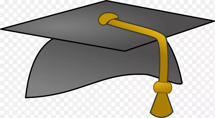 方形学术帽毕业典礼学生剪贴艺术教育帽