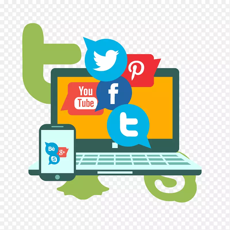 社交网络服务，社交媒体，计算机网络，facebook-redes Sociais