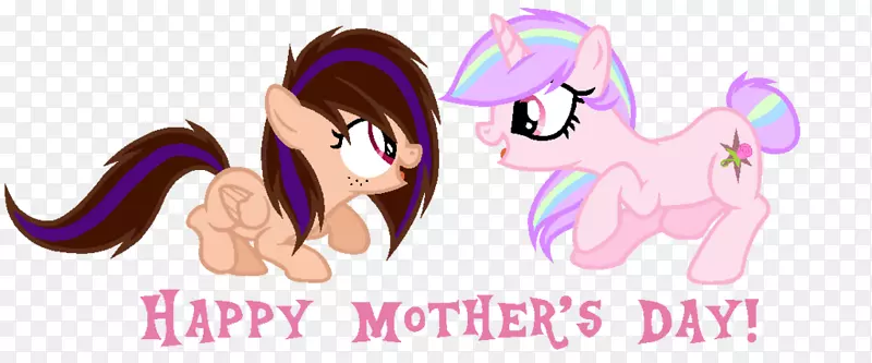 马匹剪贴画-母亲节快乐