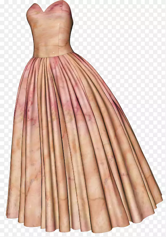 鸡尾酒连衣裙，晚礼服，新娘粉红色连衣裙