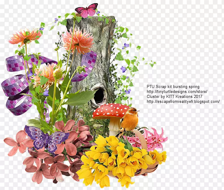花卉设计花束切花.丛生框架