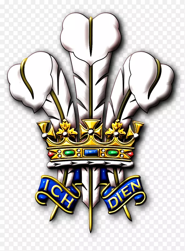 威尔士王子的羽毛，英格兰的兵器，英国渡船，英式纹章-英格兰