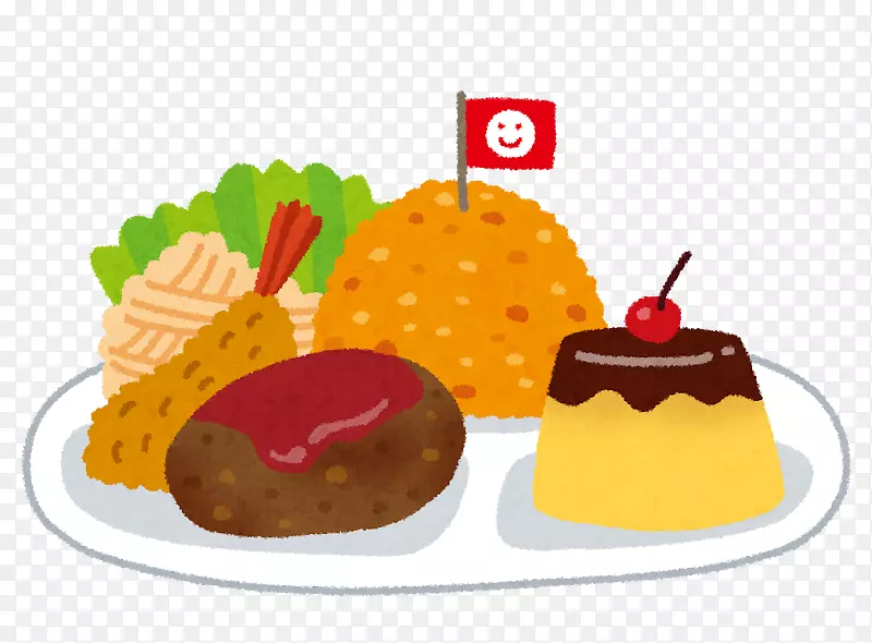 お子様ランチomurice法式炸薯条午餐食品-午餐肉
