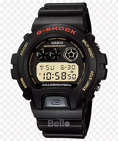 g-休克dw 6900-1v手表卡西欧防水标记trốngĐồng