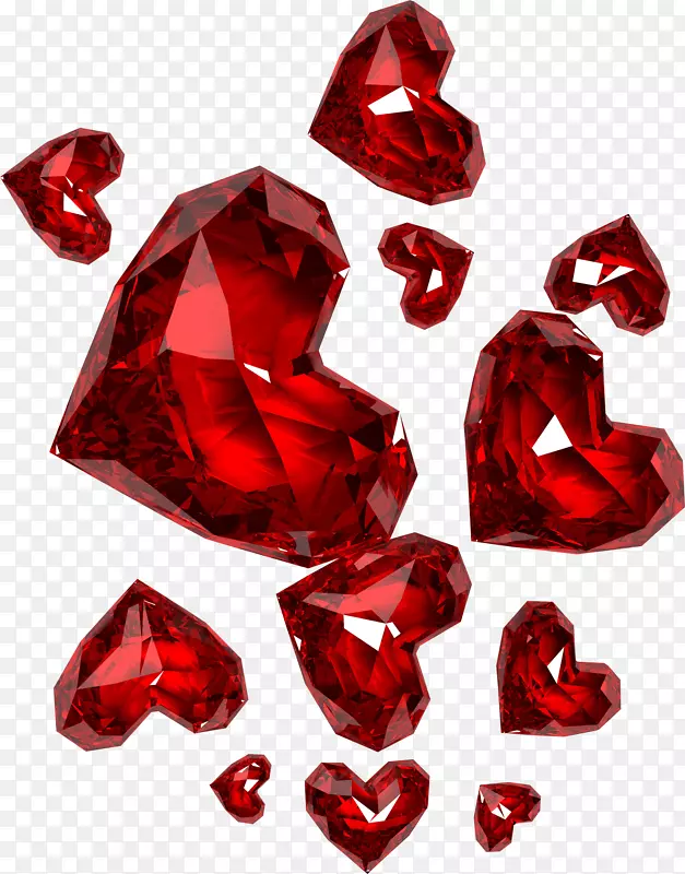 爱情心水晶红色石英宝石