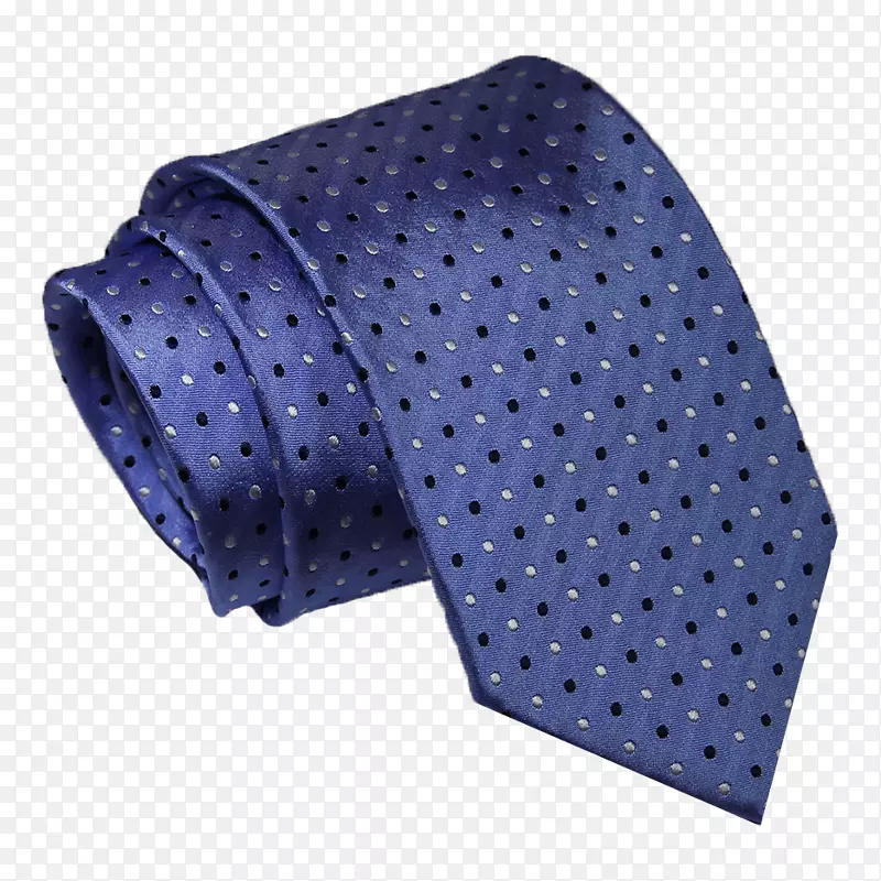 圆点领带-领带蓝色