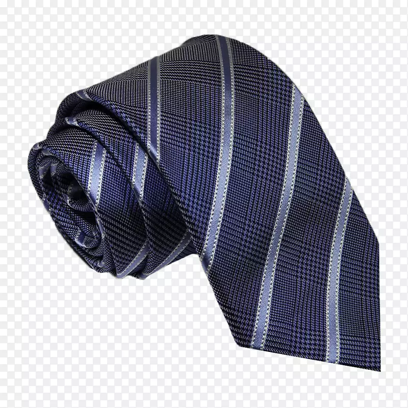 领带格子丝织物条纹.领带蓝