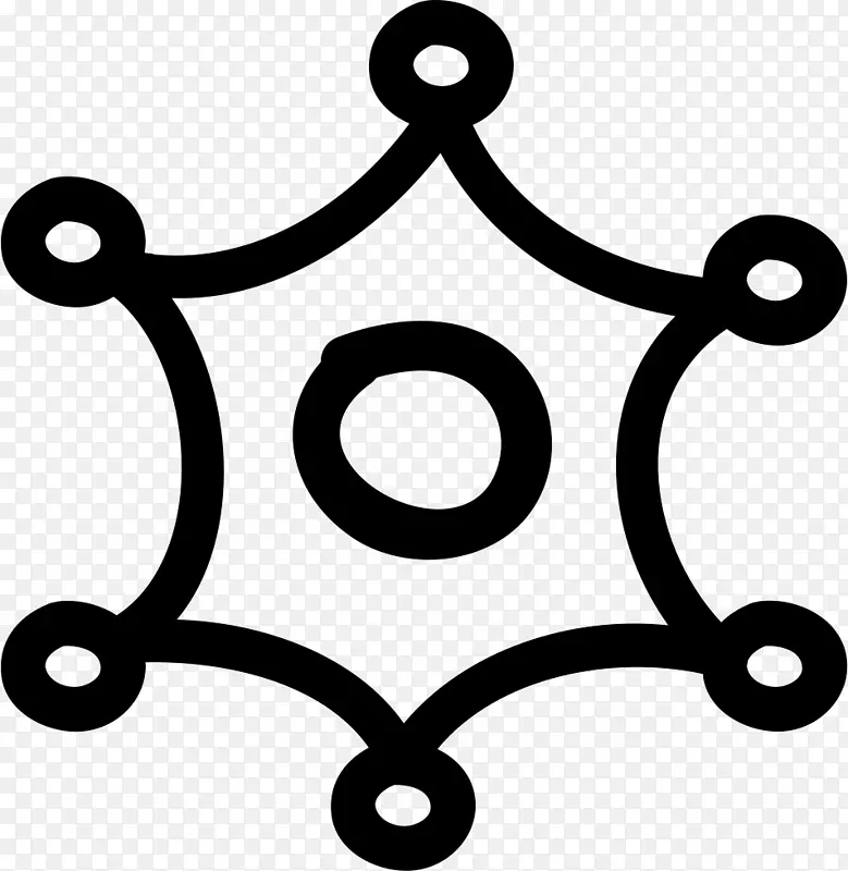 艺术和文化中的符号星多边形计算机图标.手工绘制的星星