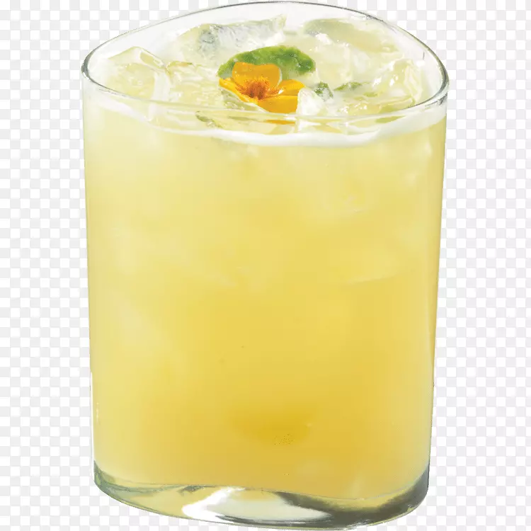 HarveyWallbanger鸡尾酒饰有模糊的脐橙饮料spritzer-西番莲果汁