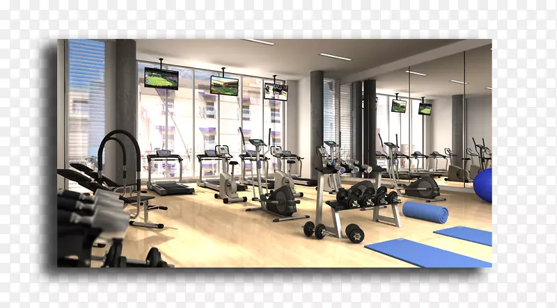 健身中心三维计算机图形电脑动画渲染架构健身中心
