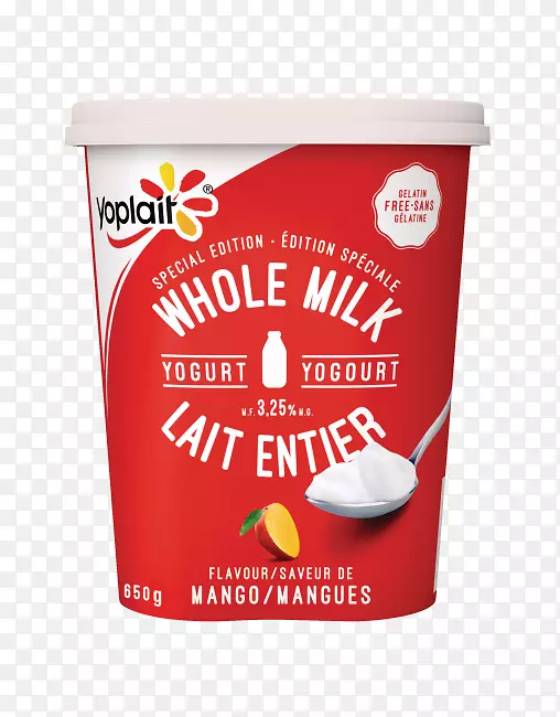 牛奶奶油酸奶Yoplait杂货店-芒果奶