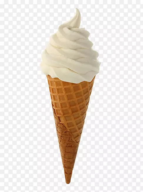 冰淇淋圆锥形冻巧克力冰淇淋香草