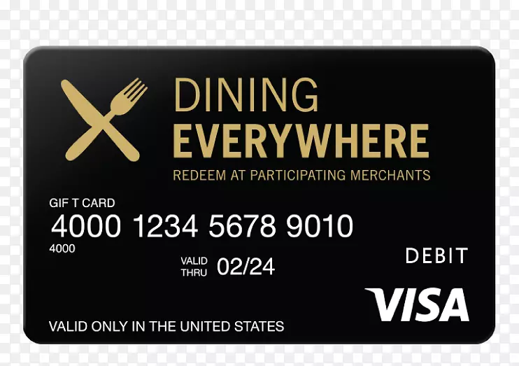 礼品卡信用卡签证名片餐厅卡