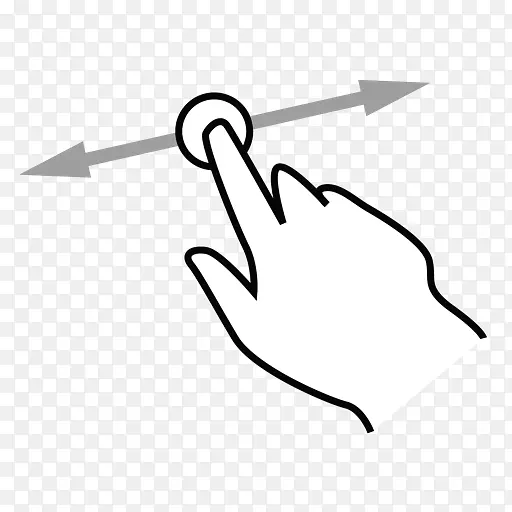 手指点击电脑图标中指-、手势
