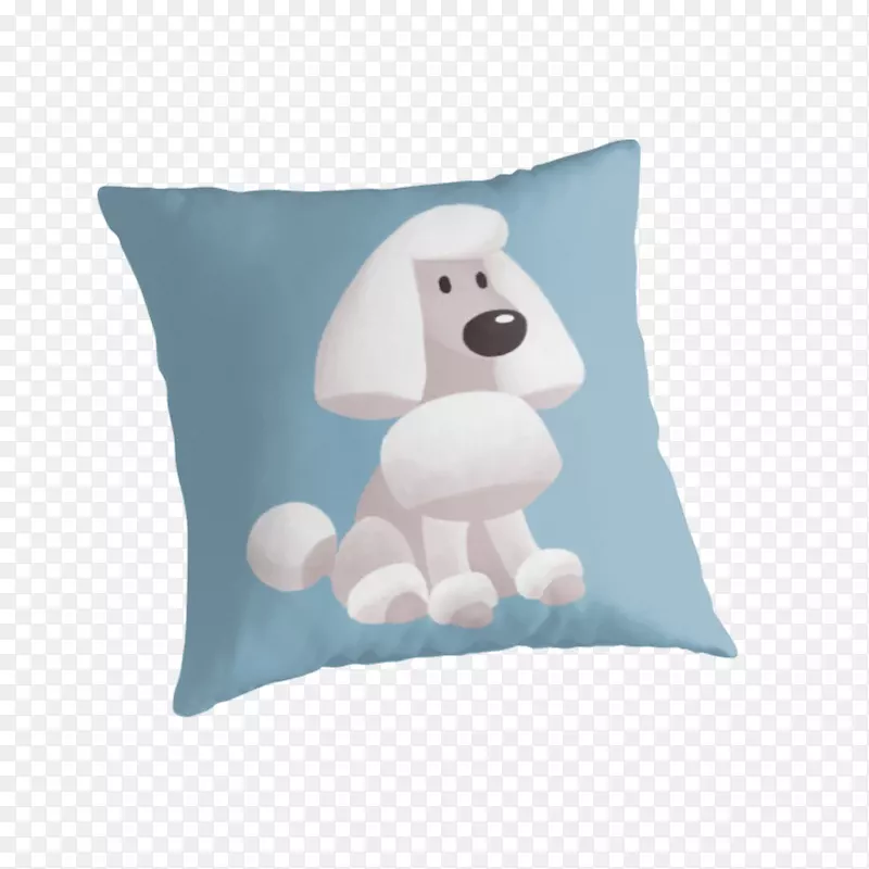 靠垫，枕头，纺织品毛绒动物和可爱的玩具.贵宾狗