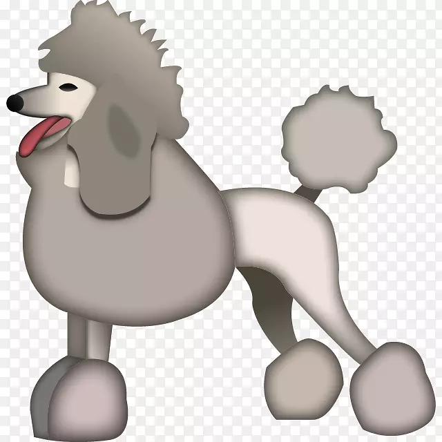 狗小狗表情符号非运动团体-贵宾犬