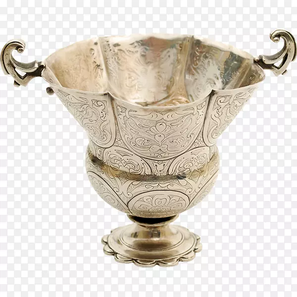 银18世纪17世纪的悔改与追逐花瓶-银杯