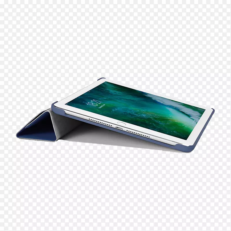 ipad pro(12.9英寸)(第二代)苹果电脑键盘智能封面-折纸蓝
