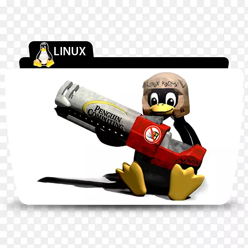 企鹅手持链锯Linux图标PNG图片素材下载_图片编号2414926-PNG素材网