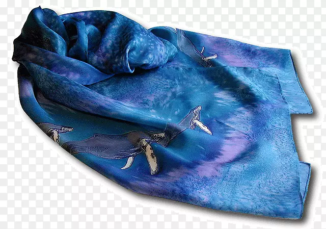 丝质海豚围巾丝巾