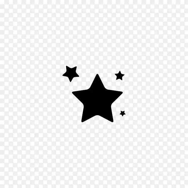 电脑图标明星桌面壁纸-星星黑色
